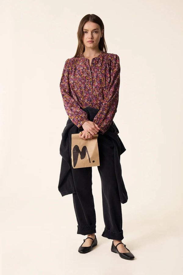 DES PETITS HAUTS TAMTAM FLORAL BLOUSE