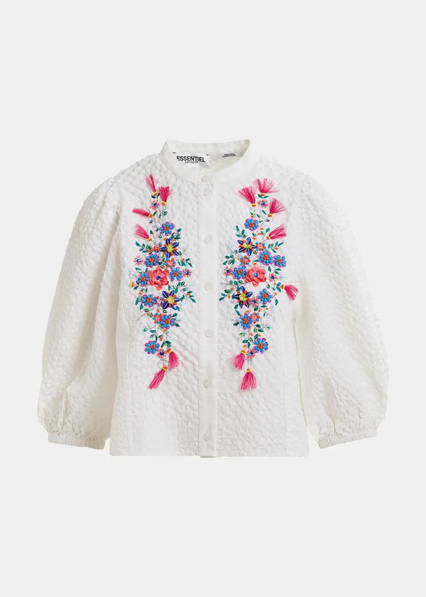 ESSENTIEL ANTWERP HEARTFELT EMBROIDERED TOP