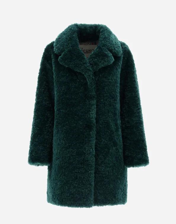 HERNO CURLY FAUX FUR COAT – fluidity-f2