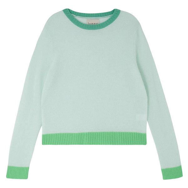 JUMPER 1234 CONTRAST RIB CREW JUMPER