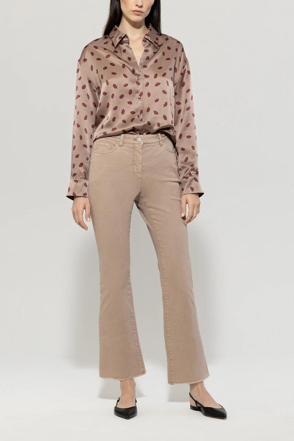 LUISA CERANO BABY FLARE MUSHROOM JEANS