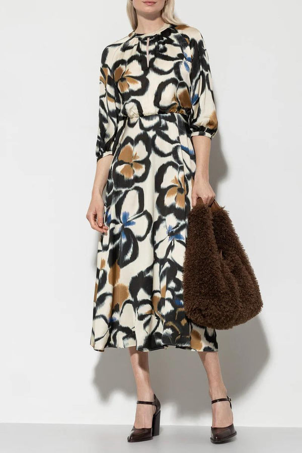 LUISA CERANO DRESS WITH FLORAL PRINT
