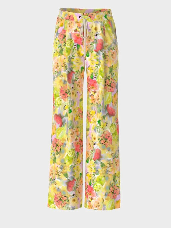 MARC CAIN FLORAL PRINTED TROUSERS