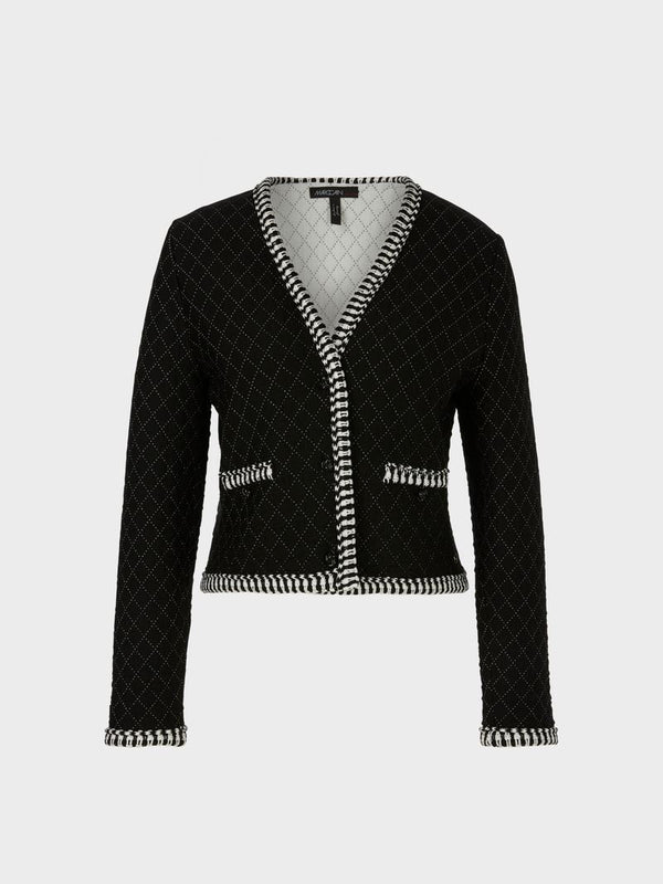 MARC CAIN KNITTED QUILTED JACKET