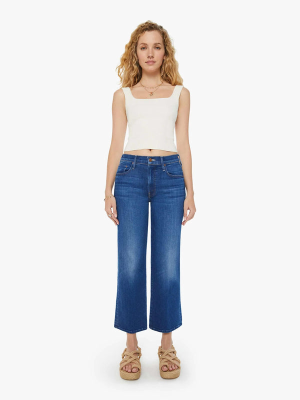 MOTHER JEANS THE MID RISE RAMBLER ZIP ANKLE JEANS