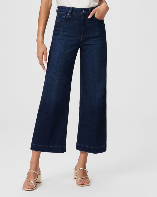 PAIGE DENIM ANESSA WIDE CROP JEAN IN THE DISCO