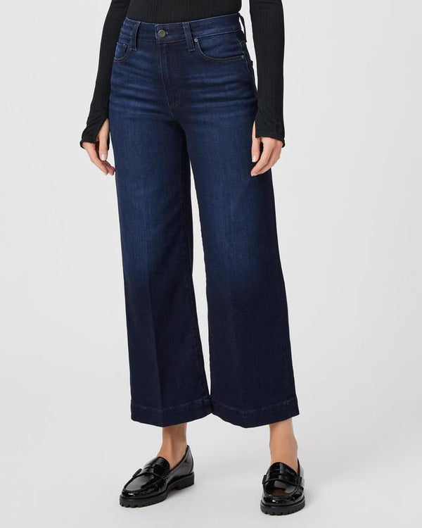 PAIGE DENIM ANESSA WIDE LEG JEAN IN STARBOARD