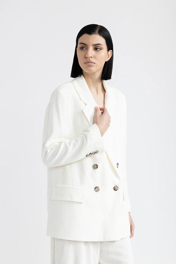 PESERICO CORD DOUBLE BREAST BLAZER