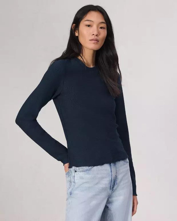 RAG & BONE JULIA TEXTURED T-SHIRT