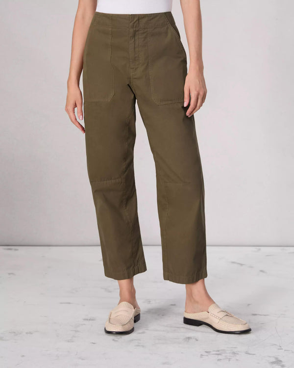 RAG & BONE LEYTON OLIVE COTTON TROUSER