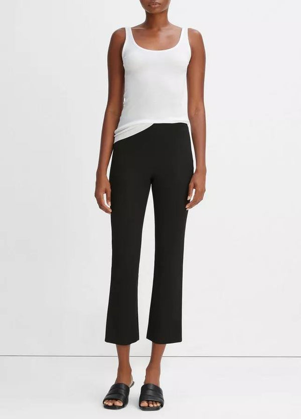 VINCE CROP FLARE TROUSERS