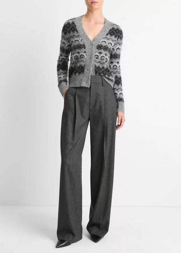 VINCE HERRINGBONE TROUSERS