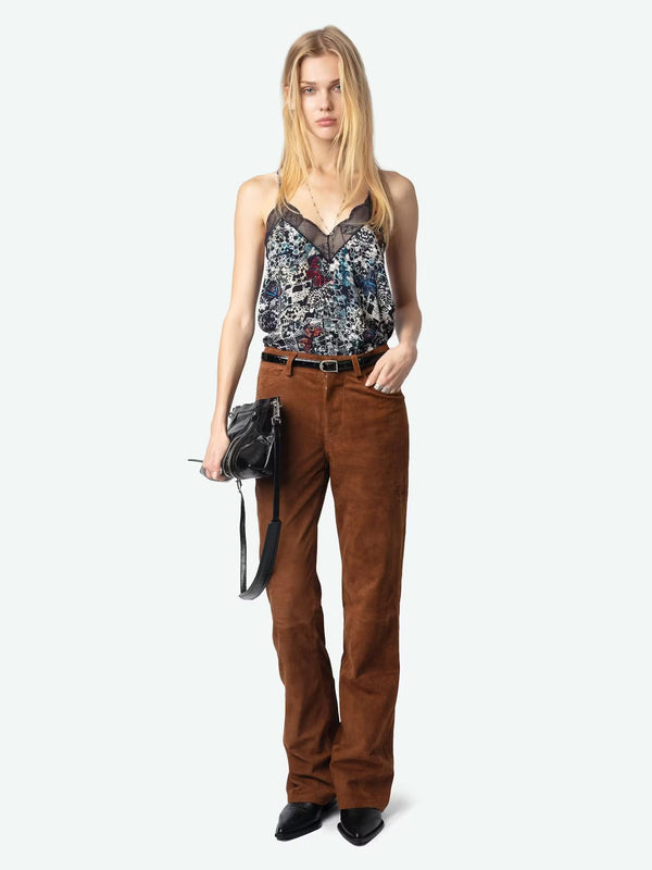 ZADIG & VOLTAIRE CHRISTY PRINTED CAMISOLE