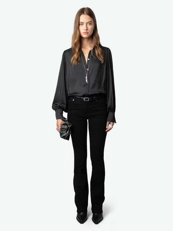 ZADIG & VOLTAIRE TRENTA SATIN SHIRT